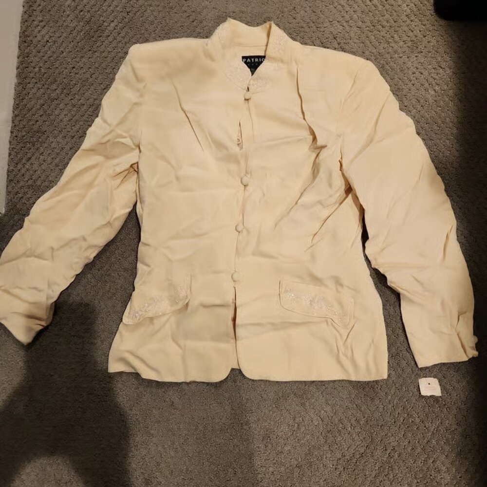 NEW/ VINTAGE NEW Y2K Lord & Taylor SILK Blazer